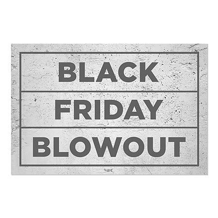 CGSignLab | Black Friday Blowout -Basic Grey נצמד חלון | 30 x20